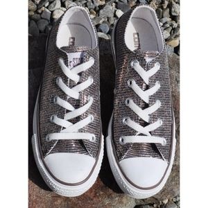 NEW Converse All Star BRONZE shimmer sneakers Size 6 MSRP $95